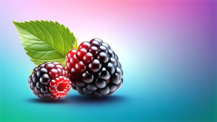 Juicy Indulgence: Image of Blackberry with Versatile Space