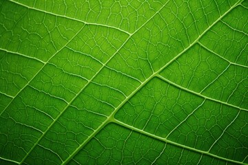 Macro of green leaves Generated by AI