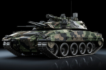 armoured infantry fighting vehicle 3D rendering