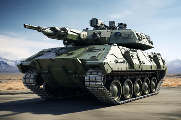 Fototapeta na wymiar armoured infantry fighting vehicle 3D rendering