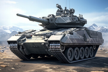 armoured infantry fighting vehicle 3D rendering