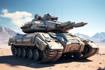 Fototapeta na wymiar armoured infantry fighting vehicle 3D rendering