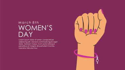 vector international women day background template