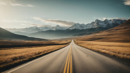 Fototapeta premium road to the mountains