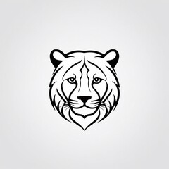 Bold Monochromatic Animal Vector Icon