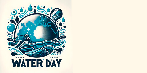 illustration of World Water  Day background