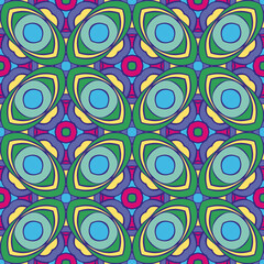 pattern abstract flower batik pillow mat yoga