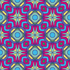 Naklejka premium pattern abstract flower batik pillow mat yoga