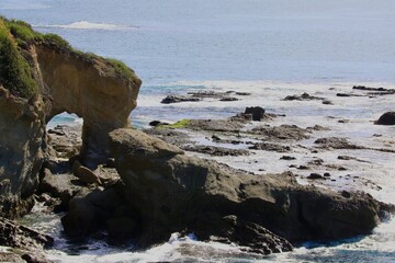 Tide pools in the bay