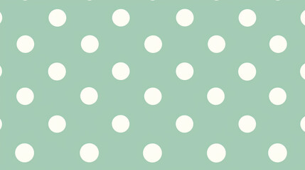 Mint green and white polka dots, background