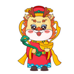 Illustration of the Chinese Lunar New Year dragon