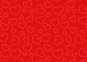 seamless background with hearts