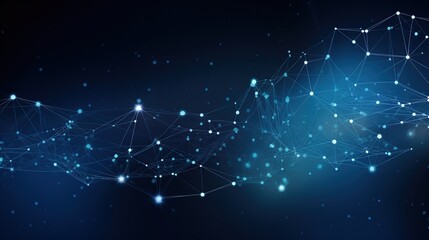 Futuristic technology wave. Abstract communication background with connecting dots and lines.,Abstract waves with moving particles. Big data analysis.