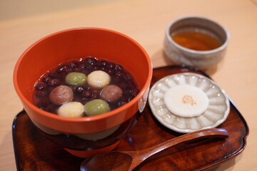 奈良のぜんざい　お汁粉