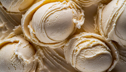 assorted color gelato scoops, creating a mouthwatering mosaic of frozen delight