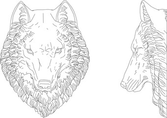 Vector sketch illustration of classic vintage ethnic face mask design of greek roman gods