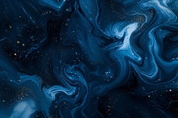 dark blue paint background with liquid fluid - obrazy, fototapety, plakaty