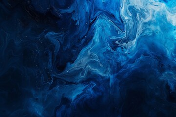 Fototapeta na wymiar dark blue paint background with liquid fluid