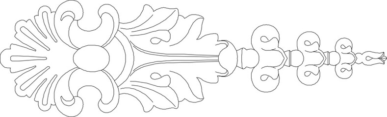 Vector sketch illustration of traditional ethnic vintage classic logo icon design