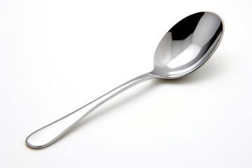 Close-up spoon isolated on white background