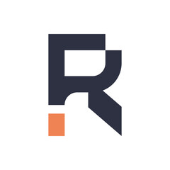 Monogram R design vector logo. Monogram initial letter mark R logo design. Monogram design vector logo. Monogram initial letter mark R logo design. Simple R monogram. Monogram R design logo