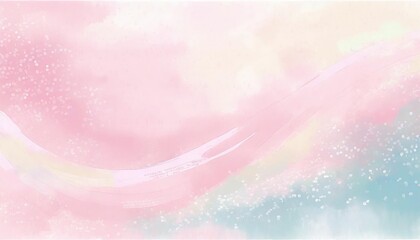 A pastel pink, blue, and yellow swirly watercolor background with texture for spring, or summer or a party