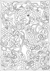 Vector sketch illustration of traditional floral natural classical vintage ethnic motif decorative ornament design