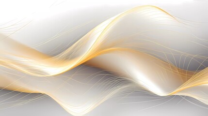 abstract silver background with net-shaped gold lines. generative ai