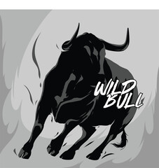 wild bull power shadow silhouette
