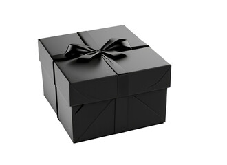 3d black gift box