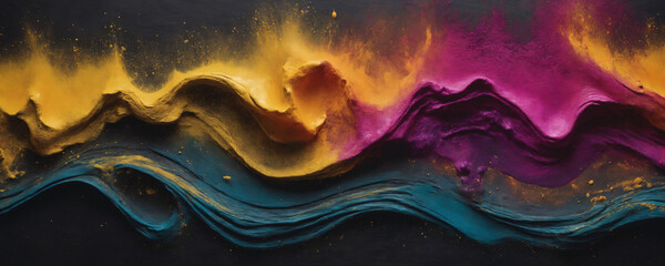 abstract wave paint background 