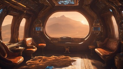 Alien Cabin Ship Background Very Cool