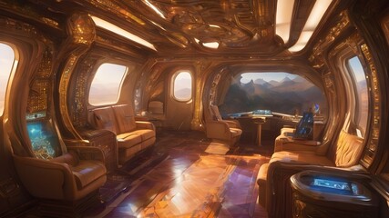 Alien Cabin Ship Background Very Cool