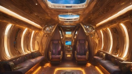 Alien Cabin Ship Background Very Cool