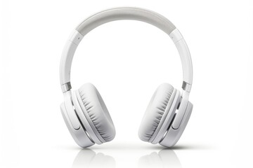 Close-up headphones on a white background