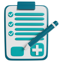 Patient Data Clipboard Icon