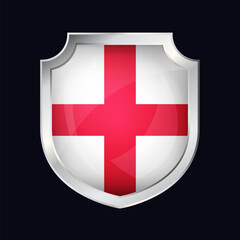 England Silver Shield Flag Icon