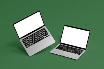 laptop computer with blank screen