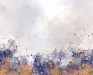 Abstract splashed watercolor background. Design for your cover, date, postcard, banner, logo.