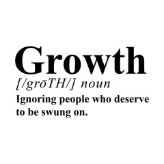 Fototapeta premium Growth Definition. Vector Design on White Background