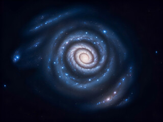 blue spiral galaxy