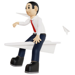 Ambitious Businessman on Adventure