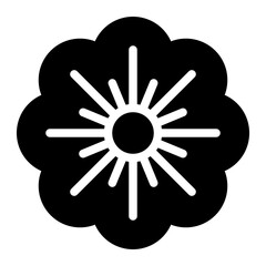 flower glyph icon