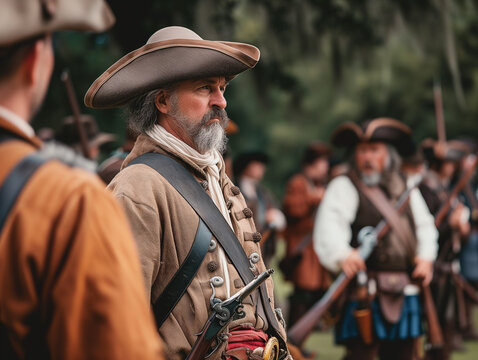 A Photo Of A Community-Led Historical Reenactment Event Celebrating Local History