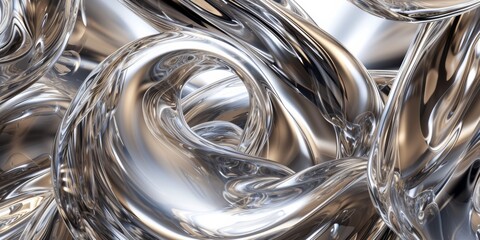 Liquid diamond swirls, intertwining in an elegant, abstract dance, suggesting luxury and fluidity