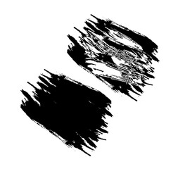 Black ink stroke brush on white background, A bundle of brush stroke on white background, Brush stroke scratch set black and white color,.A Black and white brush stroke on a white background, vintage 