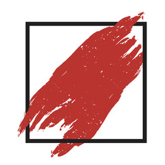 red paint splash stroke frame border black red color,     a black square frame with red color brush stroke frame design, 