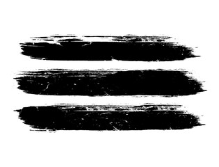 Black and white set of stains, set of splashes, set of strokes splash, set of watercolor brush strokes, black and white paint stroke brush on white background, brush bundle 