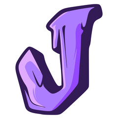 J Graffiti Font. Typography Graffiti Hiphop. Rap Font