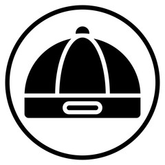 chinese hat glyph icon